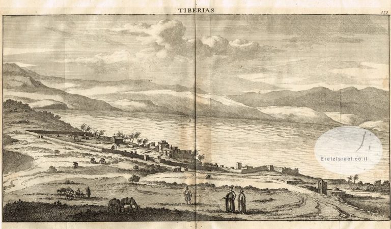 אתר ארץ ישראל, EretzIsrael.co.il, אוסף גמליאל, מפות עתיקים, ספרים עתיקים, מפה עתיקה, טבריה,